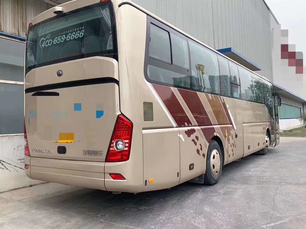 YC Engine LHD Yutong Used Coaster Bus 2015 Year Diesel 55 