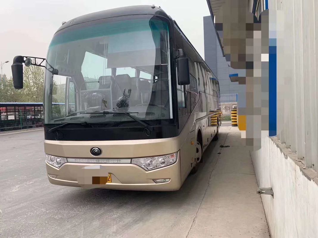YC Engine LHD Yutong Used Coaster Bus 2015 Year Diesel 55 