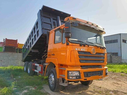 2nd Hand Truck Flat Roof Cabin 8.7 Meters Fast Gearbox 380hp 6×4 Used SHACMAN D'LONG F3000 Dump Truck