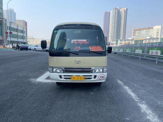 22 Seats 2012 Year Left Hand Steering Used  Toyota Coaster Bus  2TR Gasoline Engine